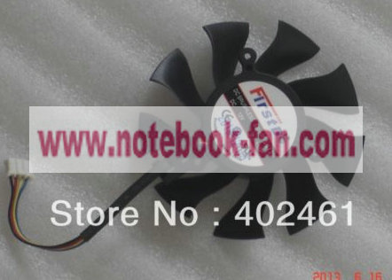 75mm Fan 4pin Sapphier HD4860 HD4890 HD5770 HD5870 HD6770 HD6790